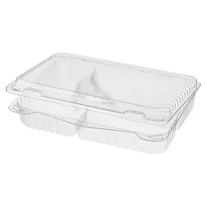 Контейнер ракушка пластиковый прямоугольный  263x193x50 мм прозрачный Комус