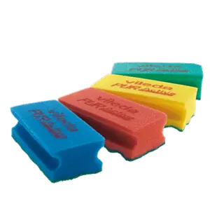 Губка Vileda ПурАктив красная 63х140х45 мм (артикул производителя 123116)