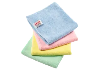 Салфетка Vileda МикроТафф Плюс 38х38 см голубая (артикул производителя 171192)