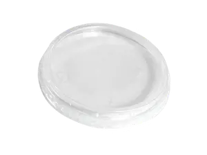 Крышка для контейнера пластиковая круглая d95/98 мм, 150/250/500 мл прозрачная Алькор