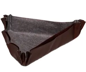 Бумажные тарталетки  102х102х78х25 мм треугольные коричневые