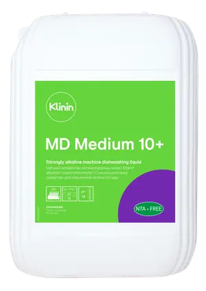 Средство моющее для ПММ для жесткой воды Klinin MD1 Medium+ 10 л (артикул производителя 205057)