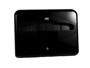 Диспенсер для бумажных покрытий на унитаз TORK V1 Elevation черный пластик (артикул производителя 344088)