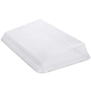 Крышка к контейнеру для суши пластиковая прямоугольная 244х154х23 мм прозрачная
