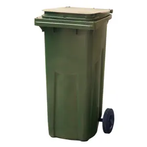 Мусорный контейнер 120л МКТ-120 с П-образным педальным приводом пластиковый зеленый (артикул производителя МКТ120)