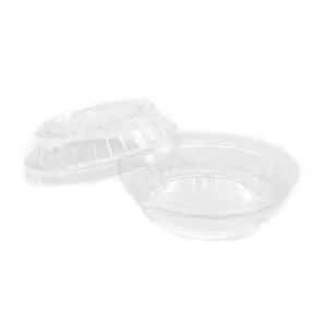 Крышка для контейнера круглая d95, 230 мл прозрачная набор (100 шт)