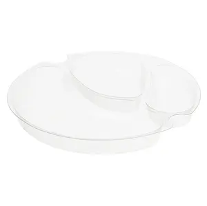 Менажница-вставка для контейнера пластиковая круглая d161 мм, 750 мл прозрачная Стиролпласт