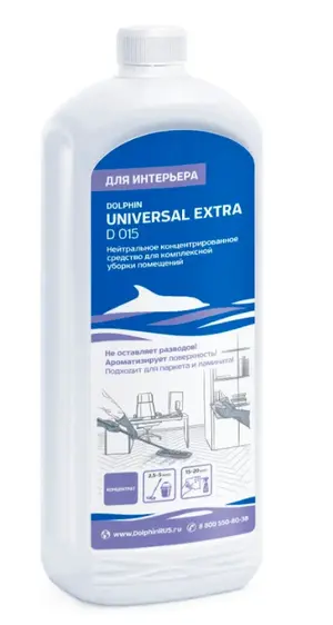Средство для мытья мебели интерьера Долфин UNIVERSAL EXTRA 1 л (арт D015-1)