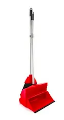 Совок ловушка со щеткой на длинных ручках, красный, 09020-3, комплект