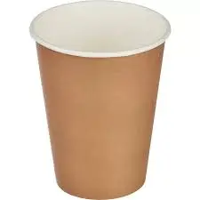 Стакан одноразовый бумажный крафт 300мл 1-сл