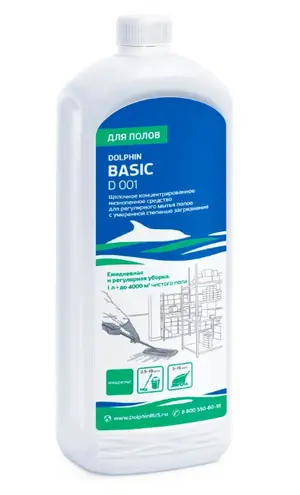 Долфин BASIC средство слабощелочное моющее для пола 1л