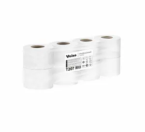 Туалетная бумага VEIRO Professional Comfort 2 слойная белая в упаковке 8 рулонов (артикул производителя T207)