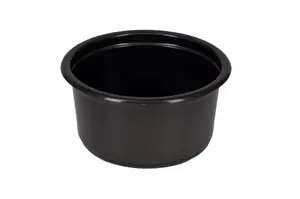 Контейнер пластиковый круглый d115 мм, 350 мл черный Д-Полимер