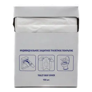 Одноразовые покрытия на унитаз в упаковке 100 шт (артикул С-89)