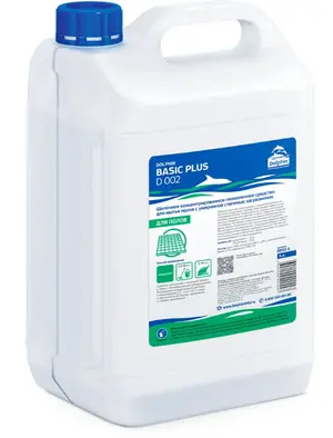 Средство для мытья пола и стен средние загрязнения Долфин BASIC Plus 5 л (арт D002-5)