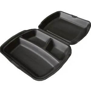 Ланч-бокс трехсекционный ВПС 247х207х62 мм черный