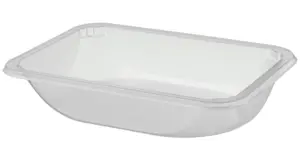 Контейнер под запайку пластиковый прямоугольный 187х137х50 мм, 750 мл прозрачный Алькор