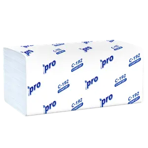 Бумажные полотенца листовые PROtissue V сложения 1 слойные белые 250 листов (артикул производителя C192)