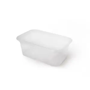 Контейнер под запайку пластиковый прямоугольный 142х92х46 мм, 450 мл прозрачный