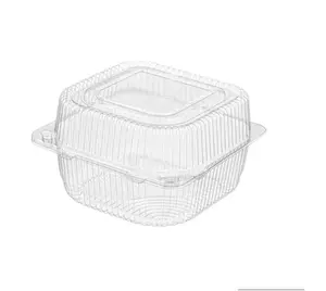 Контейнер ракушка РК-11Д пластиковый квадратный 132х132х78 мм прозрачный 