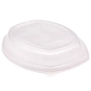 Крышка для контейнера пластиковая овальная 257х202 мм, 1900 мл прозрачная Стиролпласт