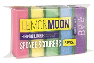 Губка для посуды Lemon Moon 5шт/уп 96х64х27 мм (артикул производителя L005)