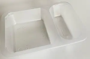 Контейнер под запайку пластиковый прямоугольный 187х137х38 мм, 30/70 500 мл прозрачный Алькор