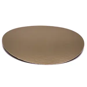 Подложка картон круглая d28см 0,8мм золото