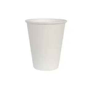 Стакан бумажный 350мл 1-сл белый d90мм 