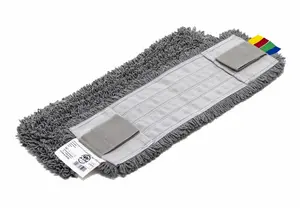 Моп плоский 50х15см микрофибра петлевой ухо+карман серый (артикул производителя MF2165)