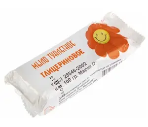 Мыло туалетное кусковое в ассортименте в упаковке 100 гр 