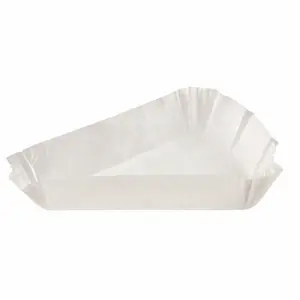 Бумажные тарталетки 102х102х78х25 мм треугольные белые