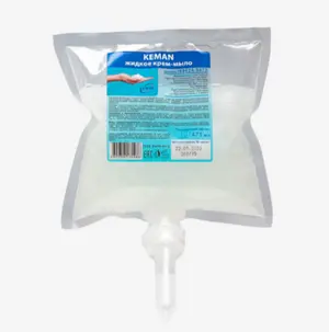 Мыло-крем для рук картридж Keman S2 нейтральное перламутровое 0,475 л (артикул производителя 100022-S475)