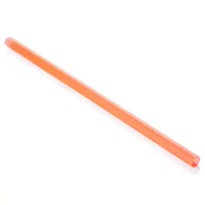Трубочки для коктейля без изгиба оранжевые, диаметр 10 мм, 25 см, 250шт