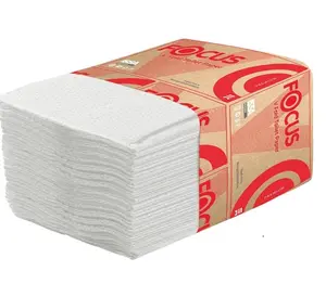 Туалетная бумага в листах Focus 2 слойная V сложения в упаковке 250 листов (артикул производителя 5083735)