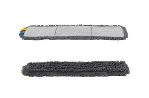 Моп плоский 60х11см микрофибра петлевой рамочный серый (артикул производителя MF2235)