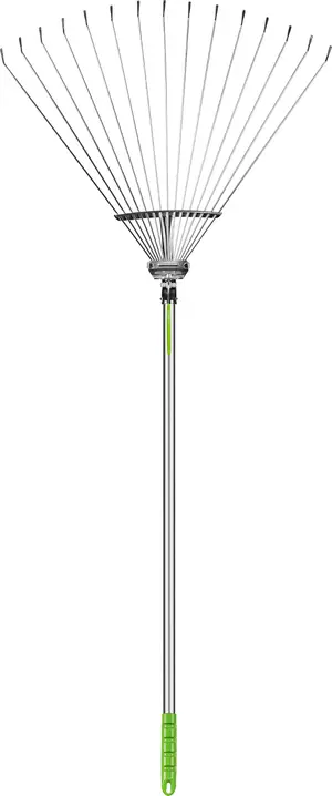 Грабли веерные с черенком 15 зубьев 162х60 см (артикул производителя 1704-Ч)