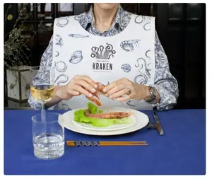 Нагрудник белый без печати 40х60 см, 50шт