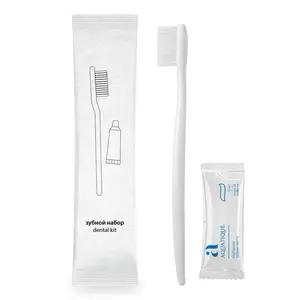 Зубной набор, паста 5мл+щетка,ЭKO упаковка