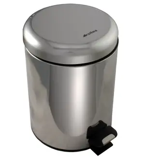 Урна для мусора Ksitex BGR-5S 5 л нержавеющая сталь хром (артикул производителя BGR-5S)