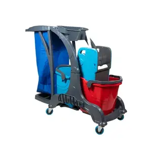 Тележка для уборки Selmop двухведерная по 25л (HSK810, HPP794, сумка) каркас пластиковый (артикул производителя HCK716)