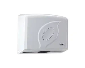 Диспенсер для листовых полотенец Uctem-Plas Awion Z сложения пластиковый белый (артикул производителя AEHB905)
