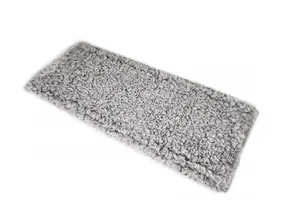 Моп плоский 40х13см микрофибра петлевой ухо+карман серый 