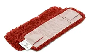 Моп плоский 40х13см микрофибра петлевой ухо+карман красный (артикул производителя MF2157)