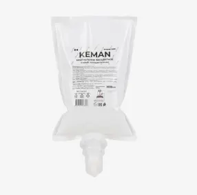 Мыло для рук картридж Keman S4 нейтральное бесцветное 1 л с отдушкой (артикул поизводителя 100028-1000)