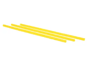 Трубочки для коктейля без изгиба желтые, диаметр 8 мм, 24 см, 250шт