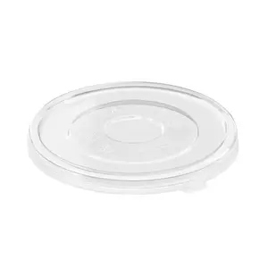 Крышка из полипропилена для контейнера круглая плоская d145 мм прозрачная