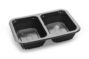 Контейнер под запайку К-187х137х45 50/50 Черный ПП