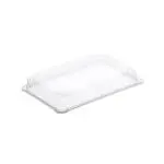 Крышка к контейнеру для суши пластиковая прямоугольная 176x121х26 мм прозрачная