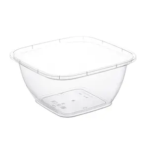 Контейнер пластиковый квадратный 126х126х60 мм, 500 мл прозрачный 